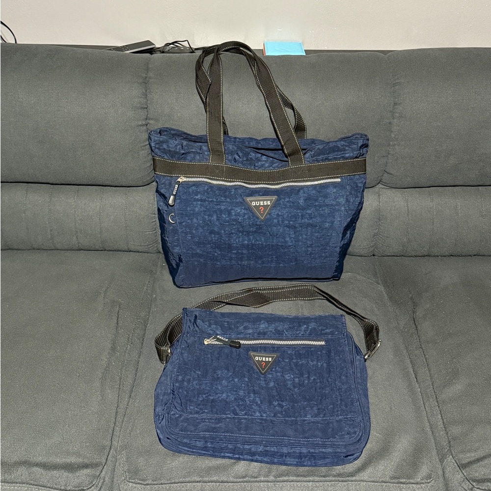 Guess Lacrosse Tote and Messenger Bag Set